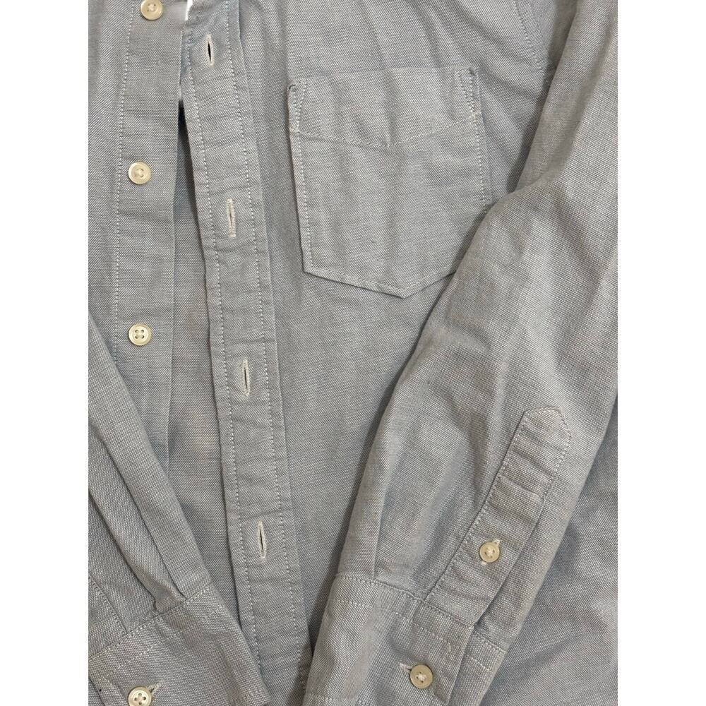 Gap Kids Oxford Button Down Shirt Blue Long Sleeve Cotton Boys Size M 8 - Picture 4 of 8